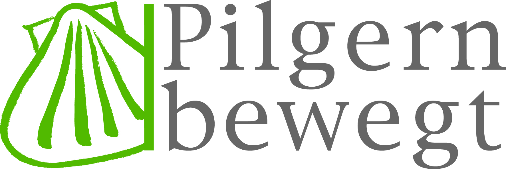 Logo Schriftzug Pilgern bewegt